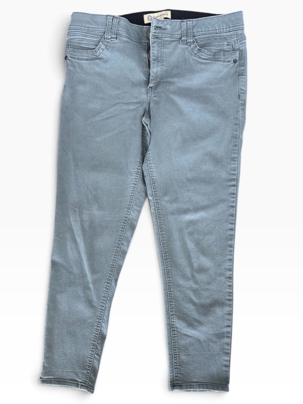 Democracy Womens Size 12 "Ab"solution Grey Ankle Skinny Pants